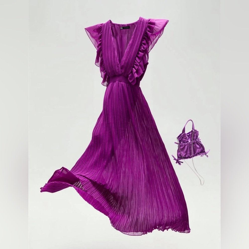 Zara Chiffon Midi Dress